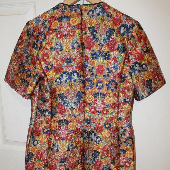 Extremely RARE $3000 CELINE by Phoebe Philo FLORAL BROCADE Mini DRESS - Picture 2 of 4